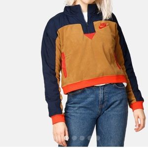 Nike sportswear NSW cropped half-zip fleece